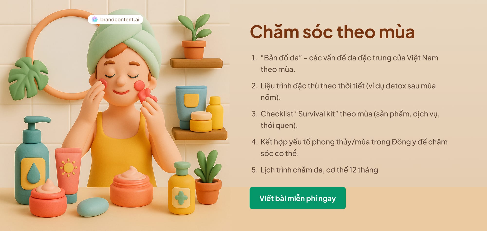 Content mẫu cho Spa, thẩm mỹ viện
