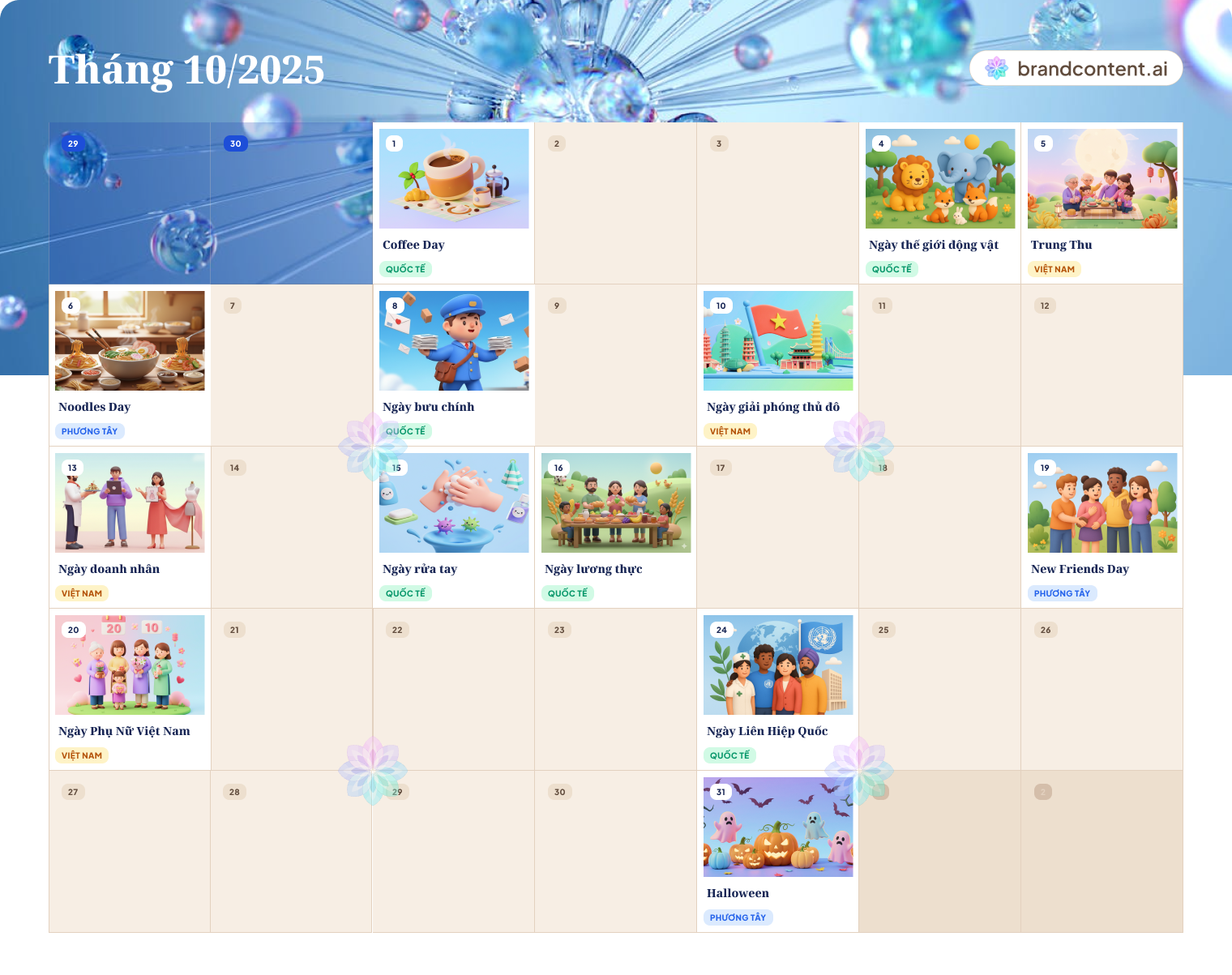 Content calendar 2025: Ý tưởng cho chiến lược nội dung cả năm